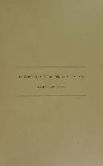 Scanned opening page of Calendar history of the Kiowa Indians