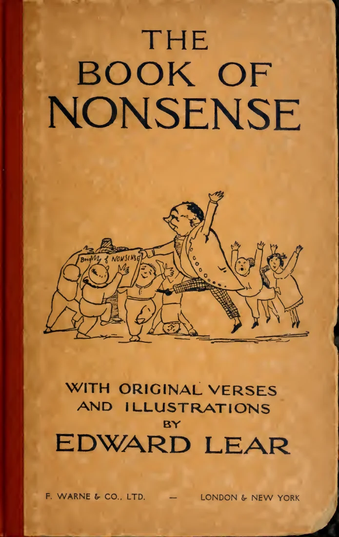 Scanned cover or opening page of A book of nonsense