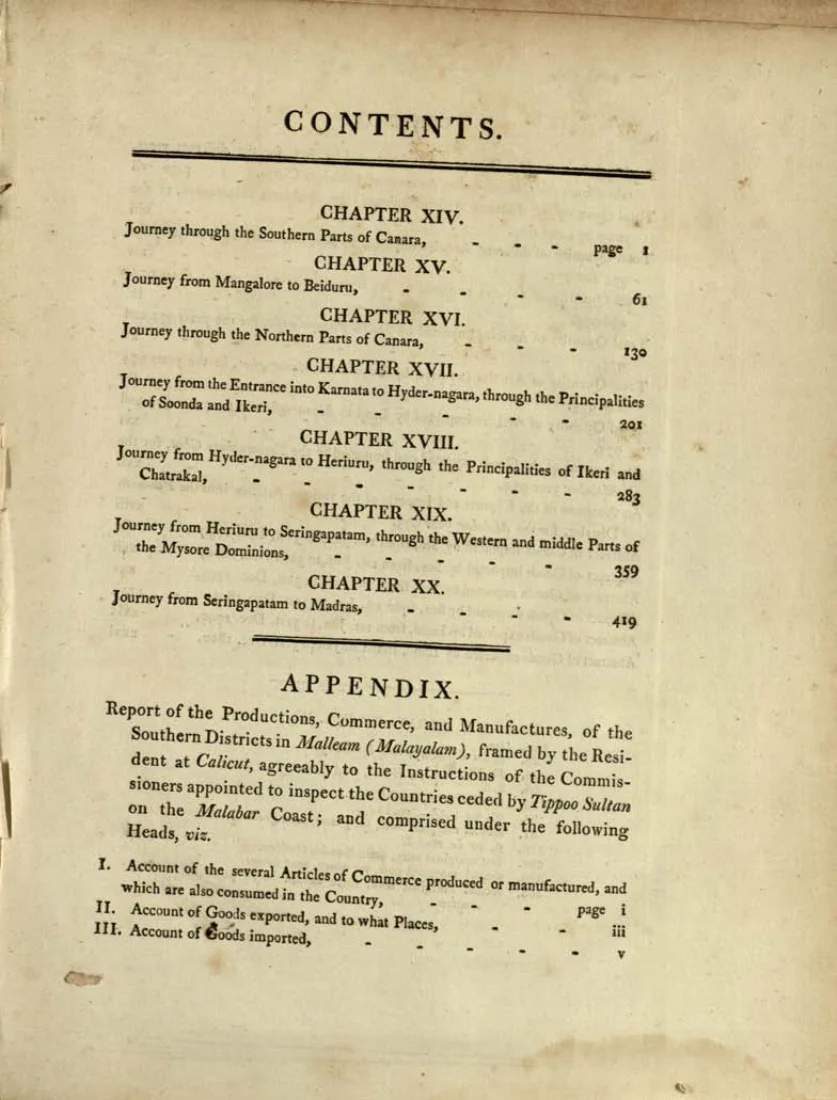 Scanned cover or opening page of A journey from Madras through the countries of Mysore, Canara, and Malabar