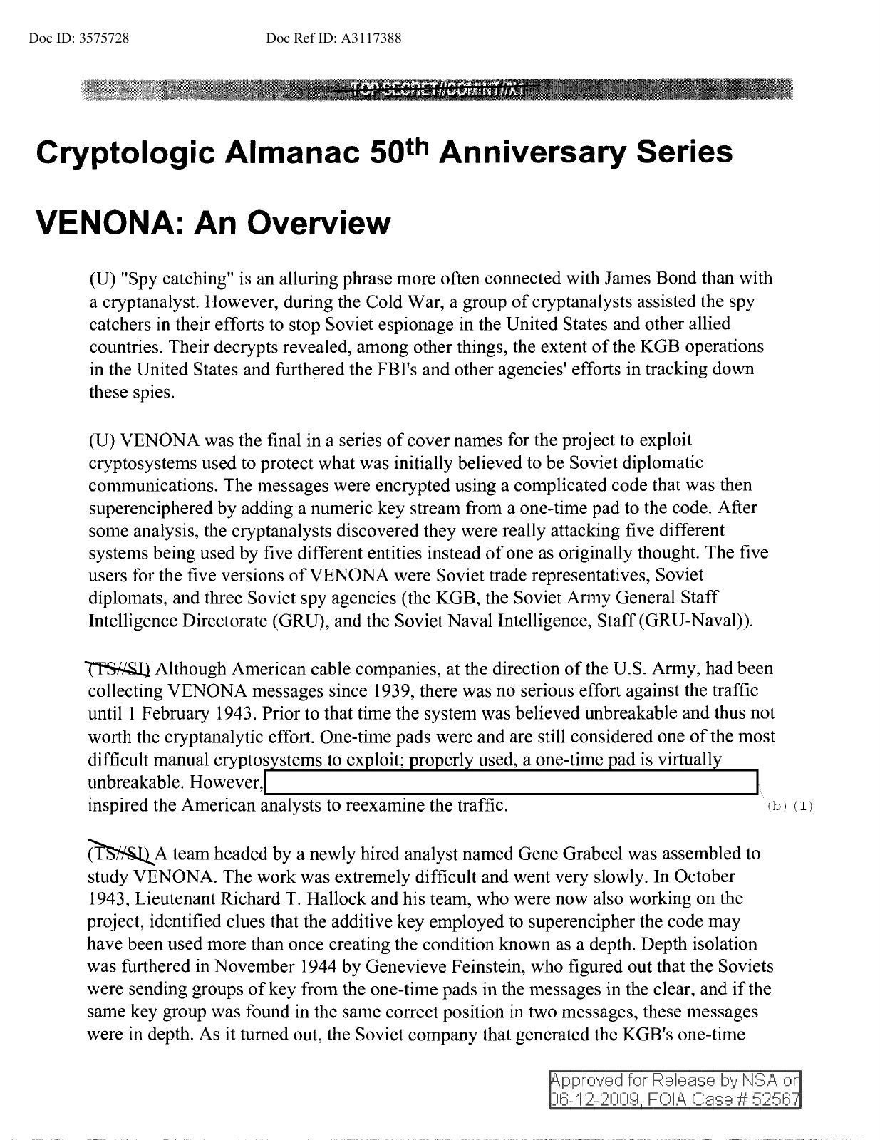 First page of the document scan
