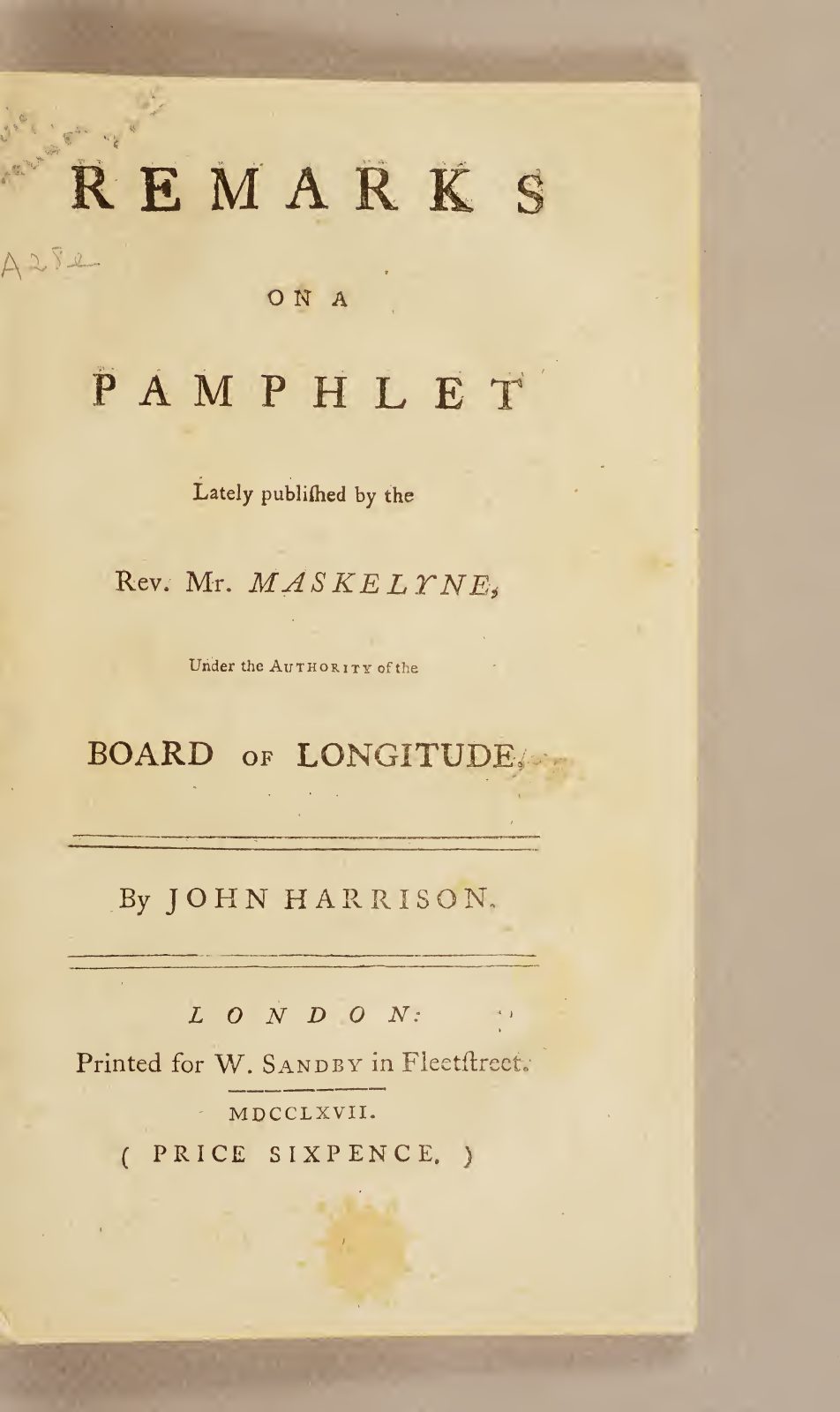 First page of the document scan