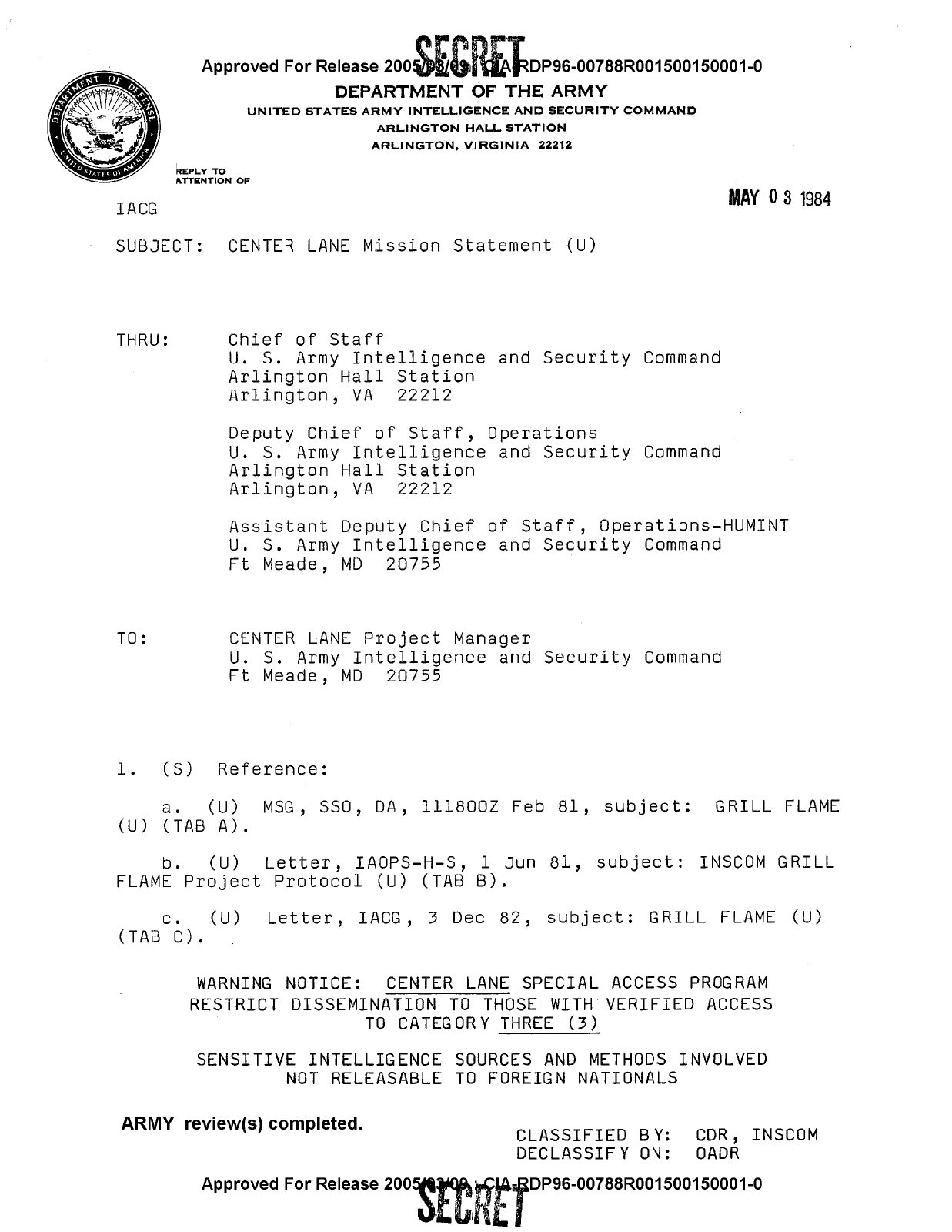 First page of the document scan