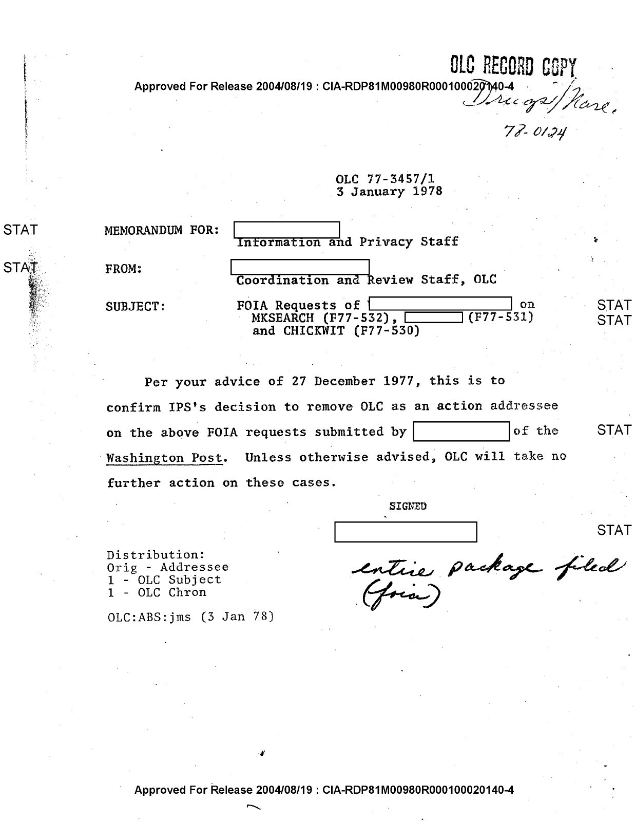 First page of the document scan