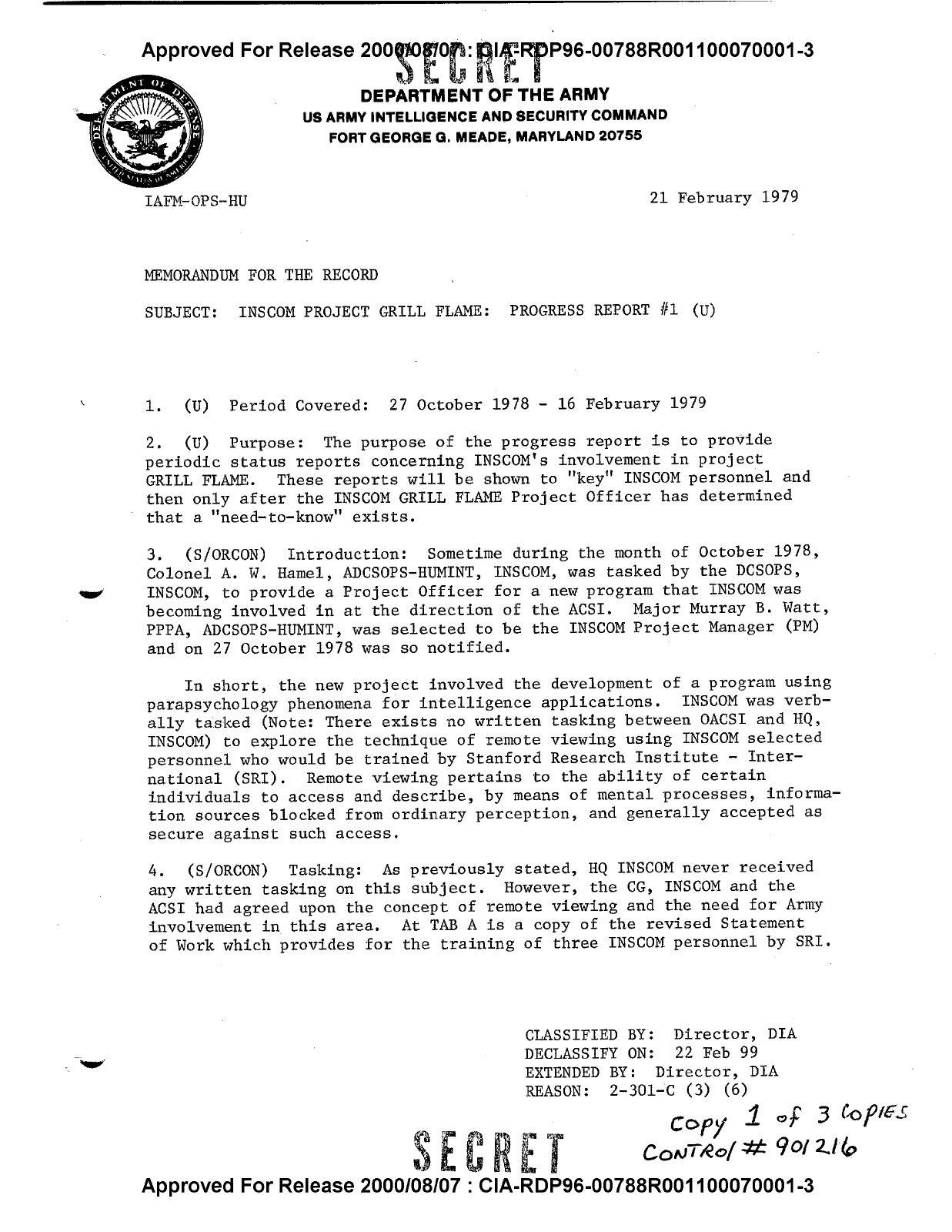 First page of the document scan