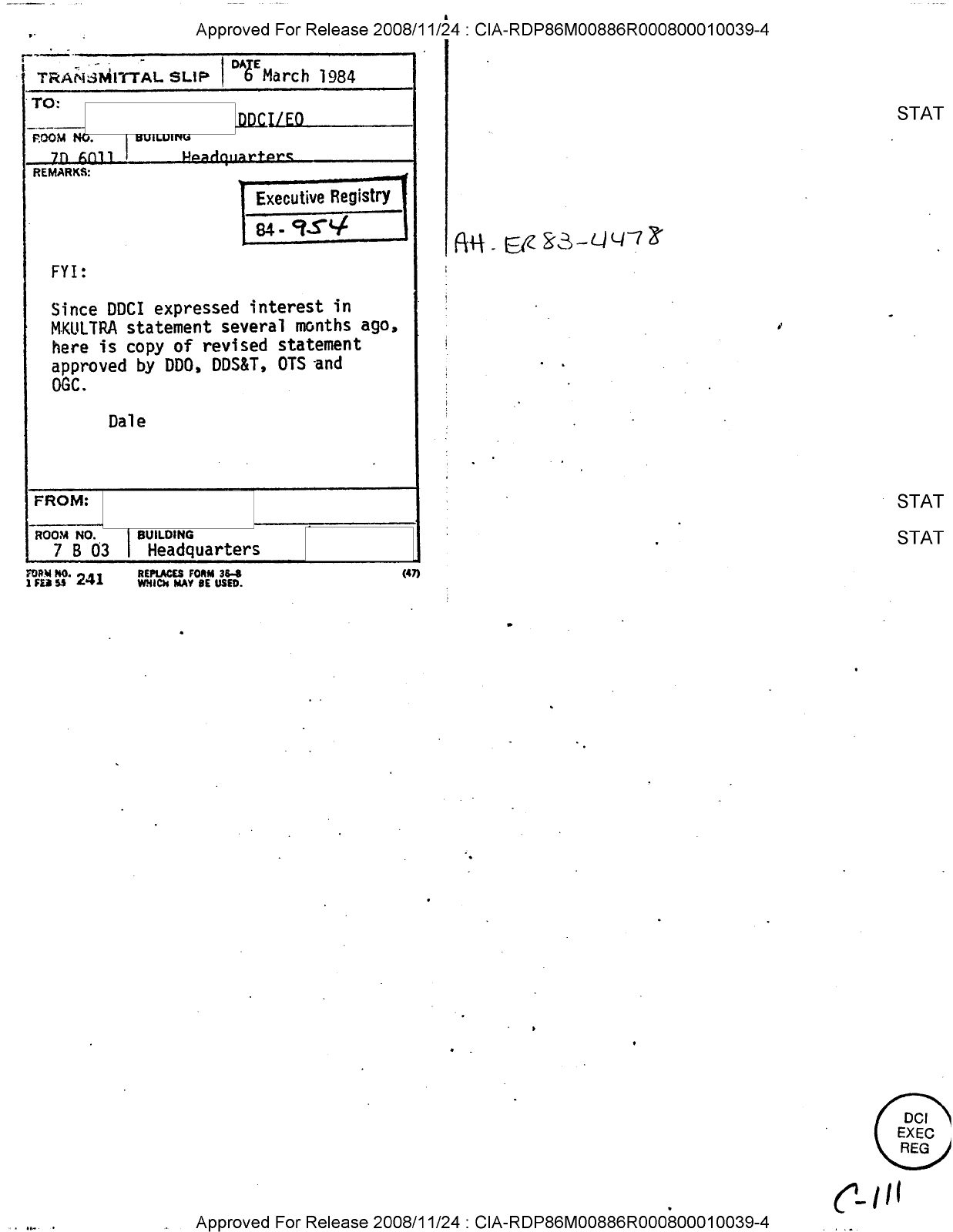 First page of the document scan