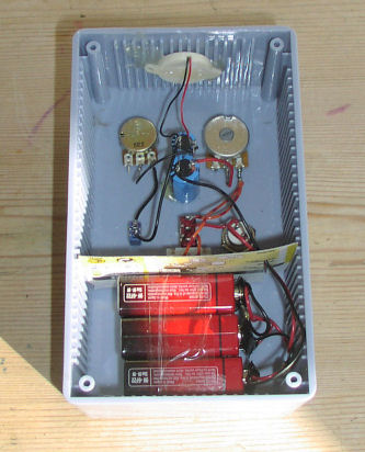 Interior view of a constructed Bajak flux capacitor